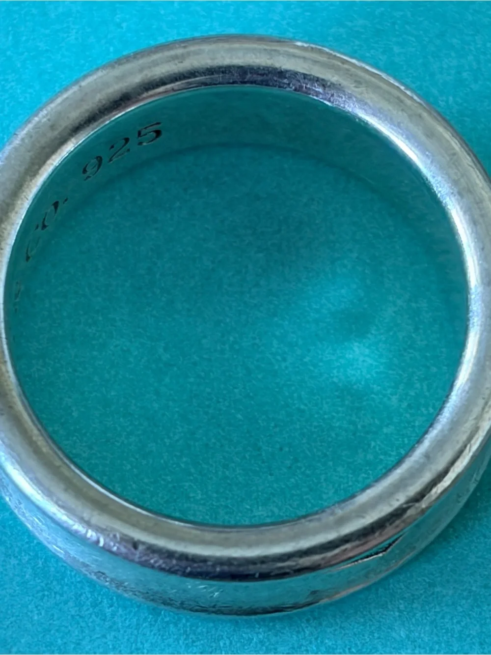Tiffany & Co. Sterling Band Ring - Silver on Tiffany Blue
